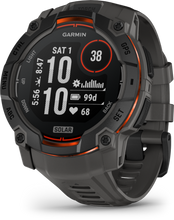 Lade das Bild in den Galerie-Viewer, Garmin | INSTINCT 3, 50mm Solar, Fekete, sötétszürke szíjjal (ED)