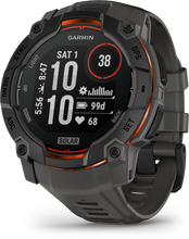 Lade das Bild in den Galerie-Viewer, Garmin | INSTINCT 3, 50mm Solar, Fekete, sötétszürke szíjjal (ED)