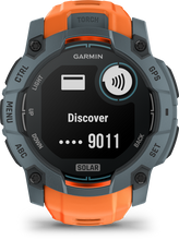 Kép betöltése a galériamegjelenítőbe: Garmin | INSTINCT 3, 50mm Solar, Szürke, narancs szíjjal (ED)
