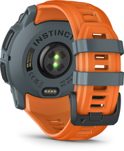 Kép betöltése a galériamegjelenítőbe: Garmin | INSTINCT 3, 50mm Solar, Szürke, narancs szíjjal (ED)