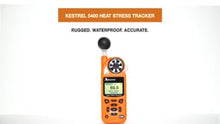 Load and play video in Gallery viewer, Kestrel 5400 WBGT Hő stressz mérő (HST) & időjárásmérő