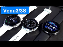 Load and play video in Gallery viewer, Garmin | VENU 3S FRANCIA SZÜRKE-KRÉMARANY, SZILIKON SZÍJJAL