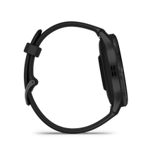 Load image into Gallery viewer, Garmin | VENU 3 FEKETE, FEKETE KERETTEL, BŐR ÉS SZILIKON SZÍJJAL