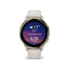 Lade das Bild in den Galerie-Viewer, Garmin | VENU 3S ELEFÁNTCSONT KRÉMARANY, SZILIKON SZÍJJAL