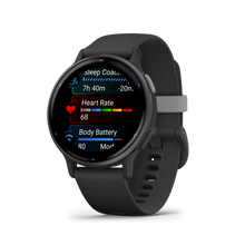 Load image into Gallery viewer, Garmin | VÍVOACTIVE 5 FEKETE, SZILIKON SZÍJJAL