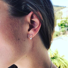 Load image into Gallery viewer, Paddle earrings - heart-shaped paddle | Strokeside Design