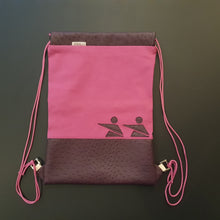 Kép betöltése a galériamegjelenítőbe: Táska evezős szimbólumokkal - lila