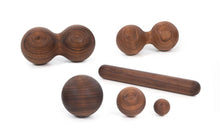 Load image into Gallery viewer, Kis masszázs henger szett - diófa | rollholz