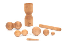 Lade das Bild in den Galerie-Viewer, Nagy masszázs henger szett - égerfa | rollholz