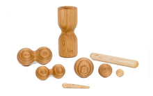 Load image into Gallery viewer, Large massage roller set - ash wood | rolling wood