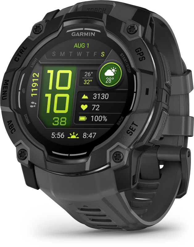 Garmin | INSTINCT 3, 50mm AMOLED, Fekete, sötétszürke szíjjal (ED)