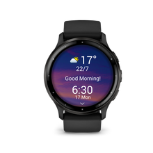 Kép betöltése a galériamegjelenítőbe: Garmin | VENU 3 FEKETE, FEKETE KERETTEL, SZILIKON SZÍJJAL (ED)

