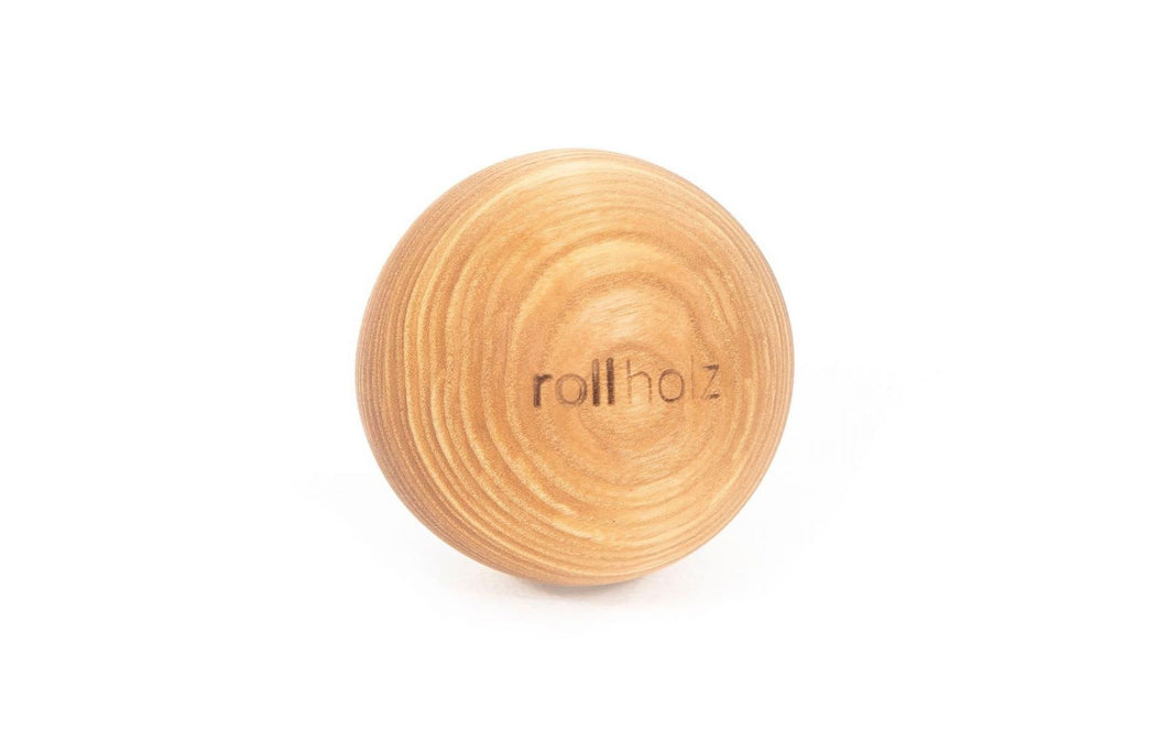 Massageball - Eschenholz, 7 cm | rollendes Holz