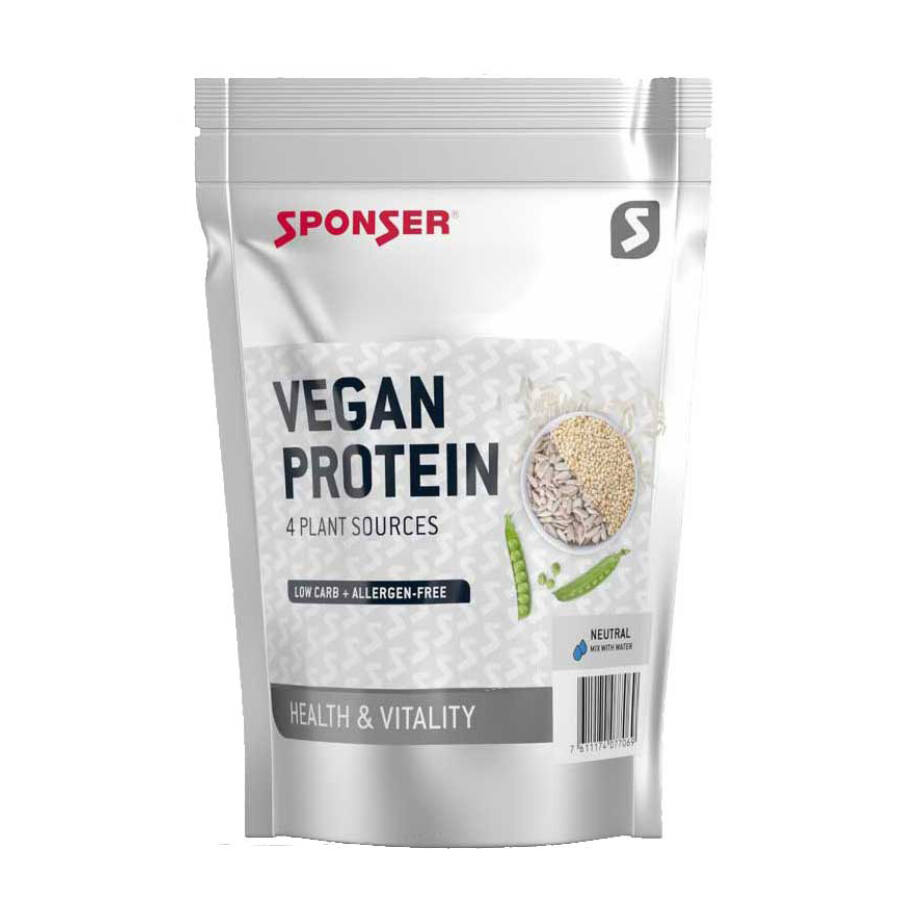 Sponser Vegan Protein fehérjepor 480g, natúr